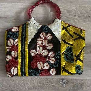 Jamin Puech Evening Beaded Clutch Bag